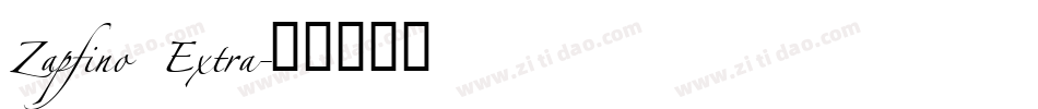 Zapfino Extra字体转换